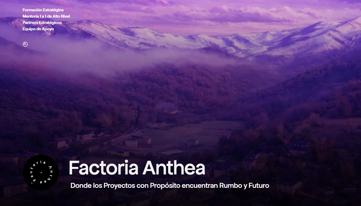 Presentación visual de Factoría Anthea